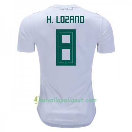 Jalkapallo Pelipaidat Meksiko H.Lozano 8 World Cup 2018 Vieraspaita